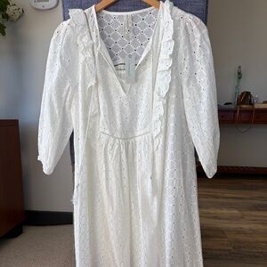 Anthropologie eyelet dress NWT